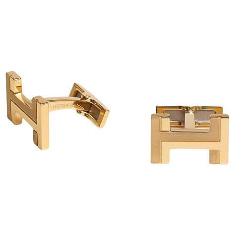 hermes h cufflinks|hermes cufflinks gold and red.